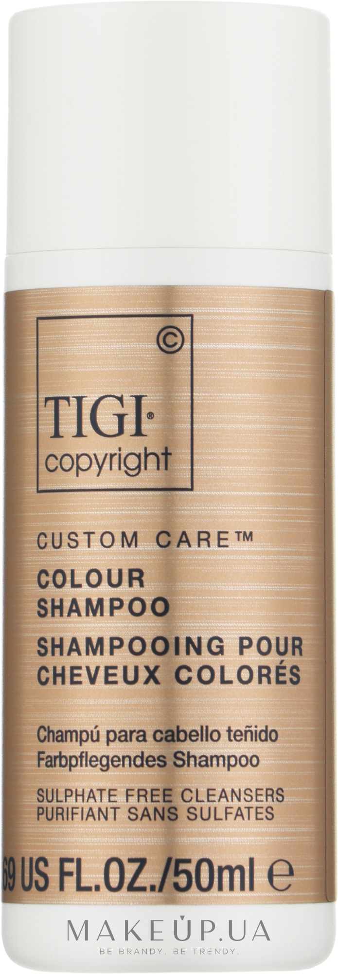 Шампунь для фарбованого волосся - Tigi Copyright Custom Care Colour Shampoo — фото 50ml