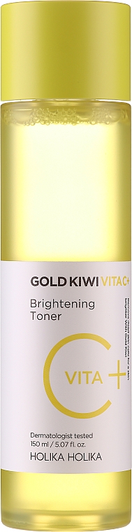 Осветляющий тонер - Holika Holika Gold Kiwi Vita C+ Brightening Toner — фото N1