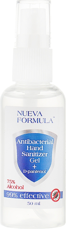 Антисептик-гель для рук з D-пантенолом - Nueva Formula Antibacterial Hand Sanitizer Gel+D-pantenol — фото N3