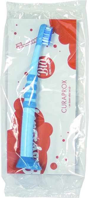 Дитяча зубна щітка CS Baby, блакитна (целофанове паковання) - Curaprox Baby Toothbrush Blue — фото N1