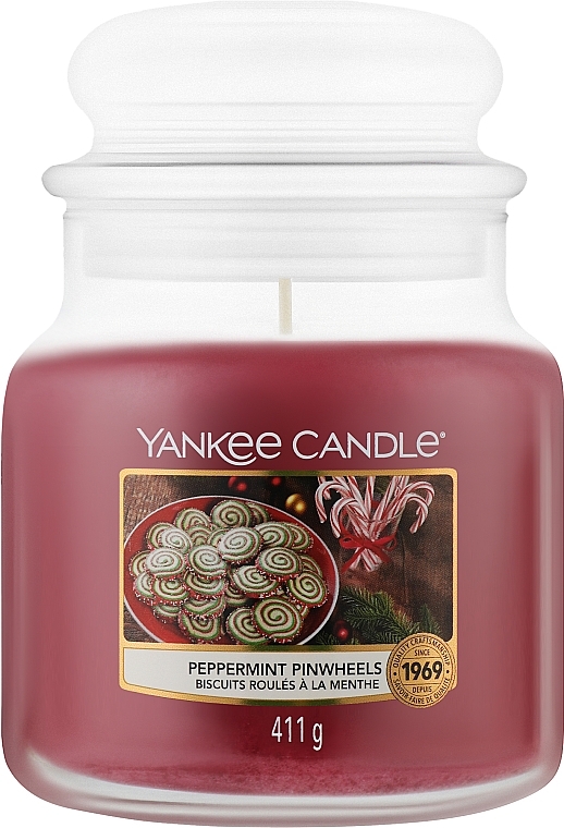 Ароматическая свеча "Мятные вертушки" - Yankee Candle Peppermint Pinwheels — фото N2