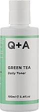 Тонер для лица с зелёным чаем - Q + A Green Tea Daily Toner — фото N2