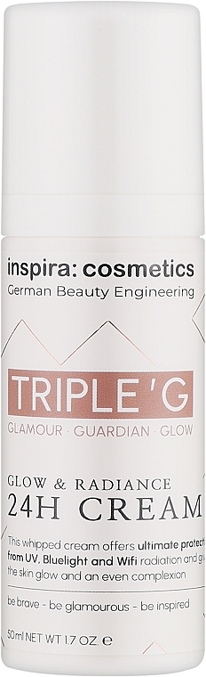 Ревитализирующий крем для сияния кожи - Inspira:cosmetics Triple G Glow & Radiance 24H Cream — фото N1