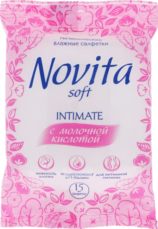 Влажные салфетки "Intimate" - Novita Soft