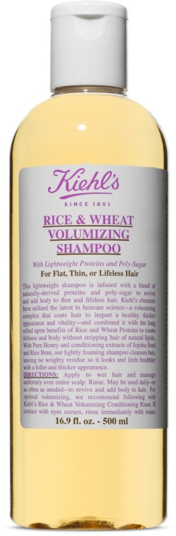 Шампунь для объема с экстрактом риса и пшеницы - Kiehl's Rice & Wheat Volumizing Shampoo — фото N2