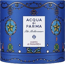 Acqua Di Parma Blu Mediterraneo Mirto Di Panarea Holiday Collection Gift Set - Набір (edc/75ml + b/wash/40ml + b/lot/40ml) — фото N1