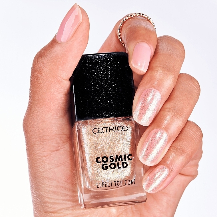 Верхнє покриття для лаку - Catrice Cosmic Gold Effect Celestial Light Top Coat — фото N6