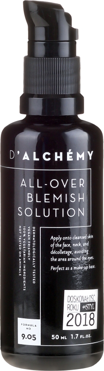 Крем для жирної та комбінованої шкіри - D’alchemy All Over Blemish Solution — фото N1