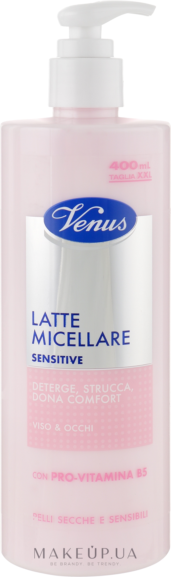 Мицеллярное молочко для чувствительной кожи лица и глаз - Venus Latte Micellare Sensitive — фото 400ml