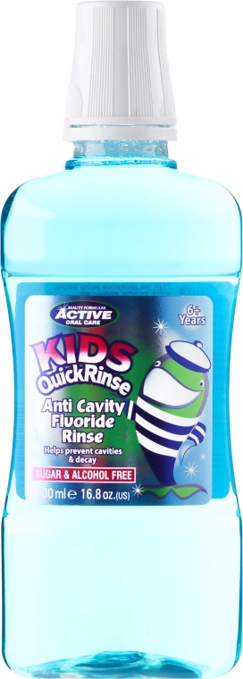 Дитячий ополіскувач для ротової порожнини - Beauty Formulas Active Oral Care Quick Rinse — фото N1