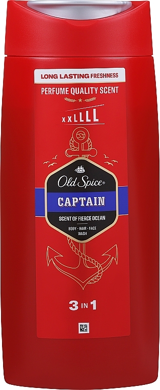 Гель-шампунь для душа - Old Spice Captain Shower Gel + Shampoo