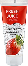 Бальзам для тіла "Полуниця та чіа" - Fresh Juice Superfood Strawberry & Chia — фото N1