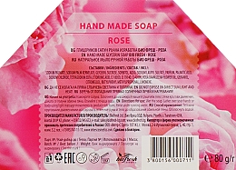 Глицериновое мыло ручной работы нарезанное "Роза" - BioFresh Rose Glycerin Soap — фото N3