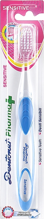 УЦЕНКА Зубная щетка мягкая, синяя - Dentonet Pharma Sensitive Toothbrush * — фото N1