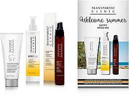 Духи, Парфюмерия, косметика Набор - Transparent Clinic "Welcome Summer" (oil/spray/75ml + eye/cream/18ml + b/scrub/200ml)