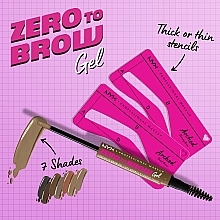 Трафареты для бровей, тонкие - NYX Professional Makeup Zero To Brow — фото N2