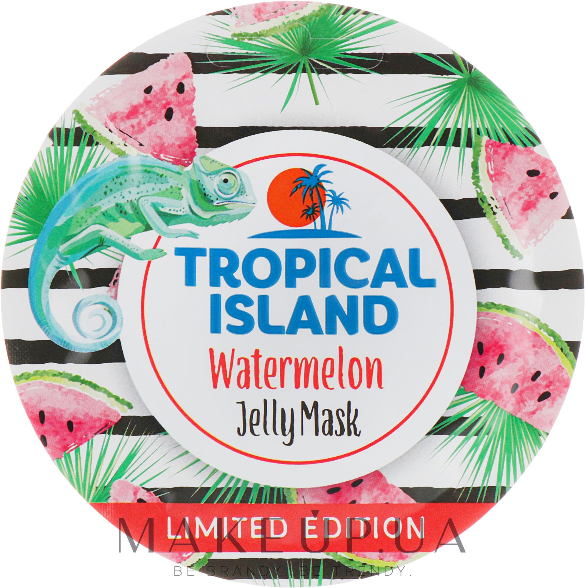 Зволожувальна гелева маска з екстрактом кавуна - Marion Tropical Island Watermelon Jelly Mask — фото 10g
