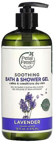 Успокаивающий гель для ванны и душа, лаванда - Petal Fresh Shower Gel — фото N1