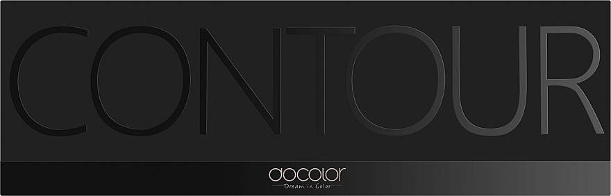Палитра для контуринга - Docolor 4 Colors Contour Palette Black — фото N2