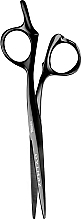 Парфумерія, косметика Ножиці перукарські прямі 9043, 13.97 см, чорні - Tondeo Zentao Black Offset 5.5"