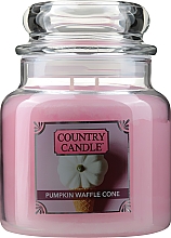 Парфумерія, косметика Ароматична свічка в банці - Country Candle Pumpkin Waffle Cone