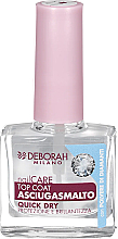 Парфумерія, косметика Швидковисихальне верхнє покриття для нігтів - Deborah Quick Dry