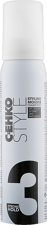 Пена для укладки волос "Диамант" c экстрактом личи, сильная фиксация - C:EHKO Style Styling Mousse Diamond (3)