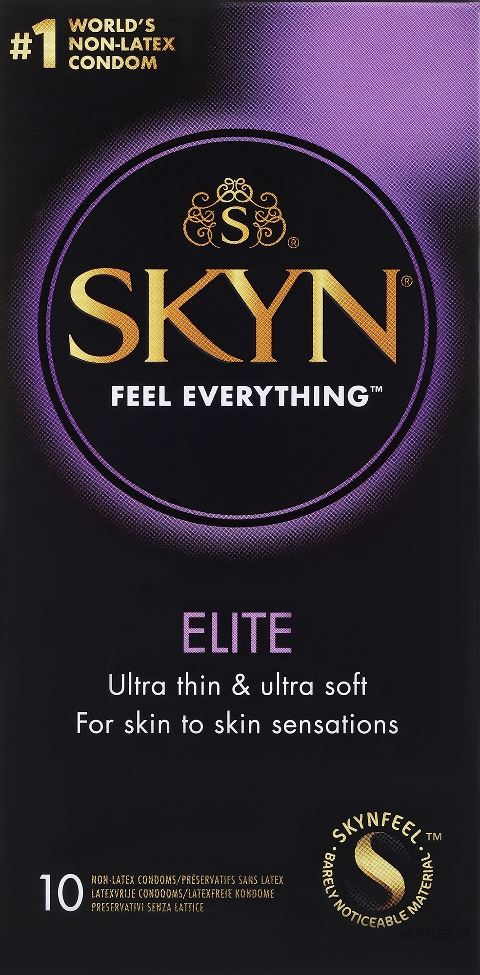 Презервативы без латекса, 10 шт - Unimil Skyn Feel Everything Elite — фото 10шт