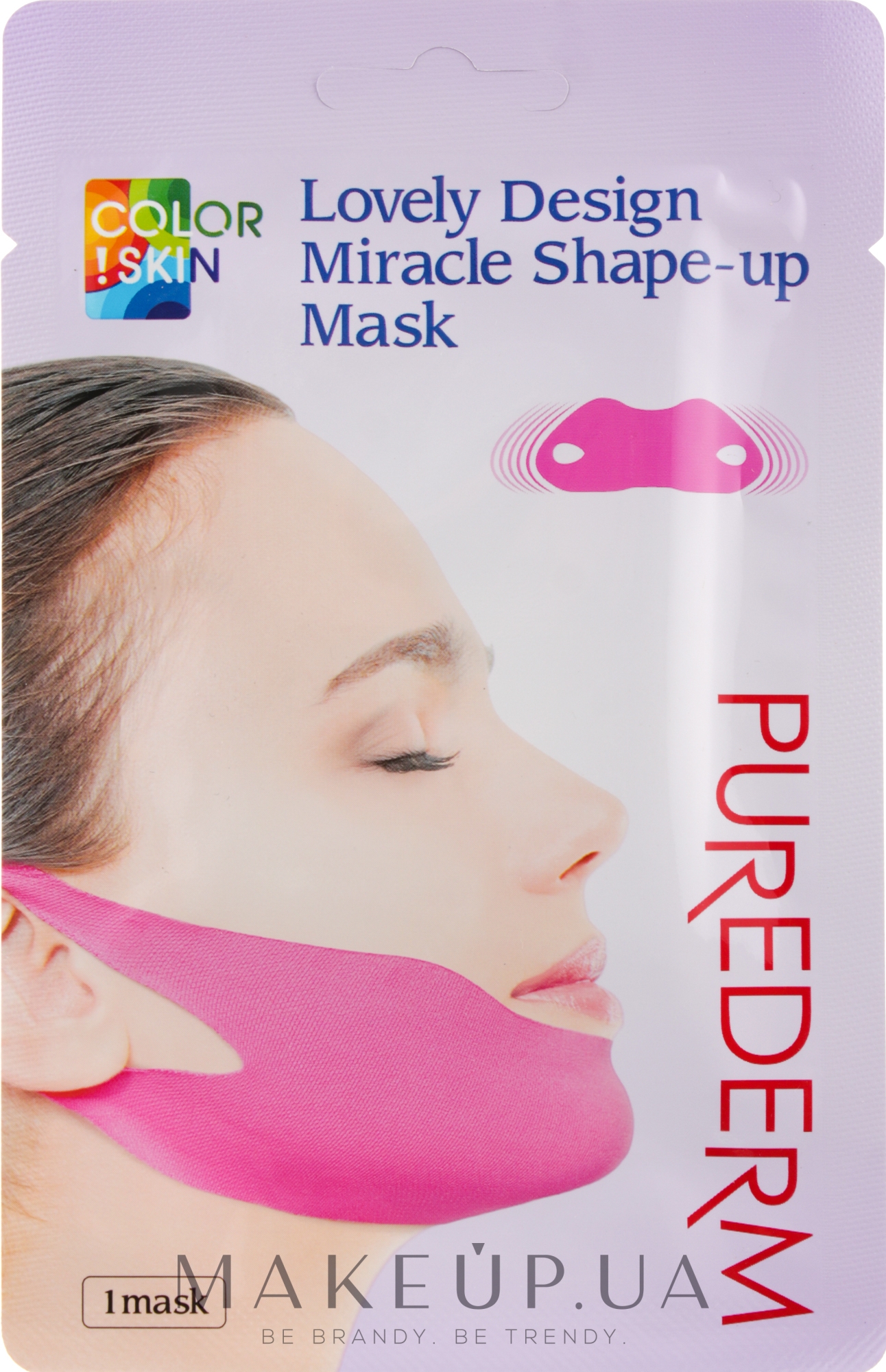 Маска-бандаж для підборіддя й вилиць - Purederm Lovely Design Miracle Shape-up V-line Mask — фото 10g
