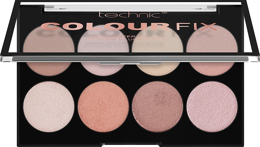 Палетка хайлайтеров - Technic Cosmetics Colour Fix Highlighter Palette — фото N1