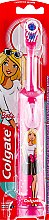 Дитяча електрична зубна щітка, суперм'яка, Barbie, фіолетова - Colgate — фото N2
