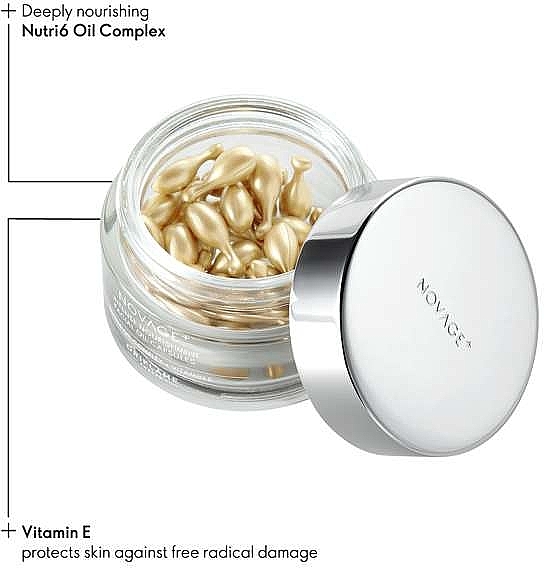 Відновлювальні капсули для обличчя з концентратом олій - Oriflame NovAge+ Intense Nourishment Facial Oil Capsules — фото N2