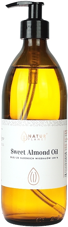 Масло сладкого миндаля - Natur Planet Sweet Almond Oil 100% — фото N3