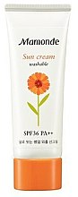 Духи, Парфюмерия, косметика Солнцезащитный крем для лица SPF 36 PA+++ - Mamonde Washable Sun Cream SPF36PA++