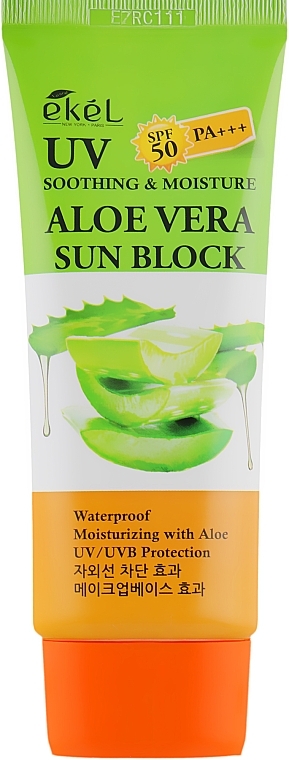 УЦЕНКА Солнцезащитный крем для лица с алоэ - Ekel Uv Aloe Sun Block * — фото N2