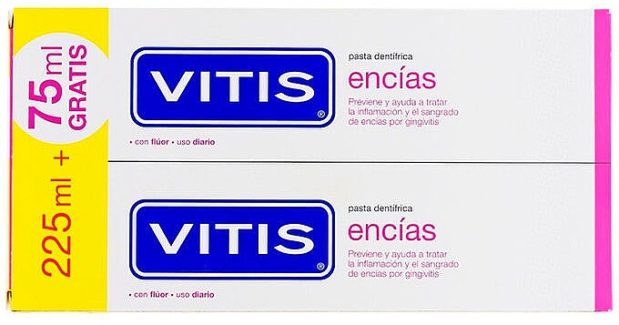 Набор - Dentaid Vitis Eences Gums (2х150ml/toothpaste + m/wash/300ml) — фото N2