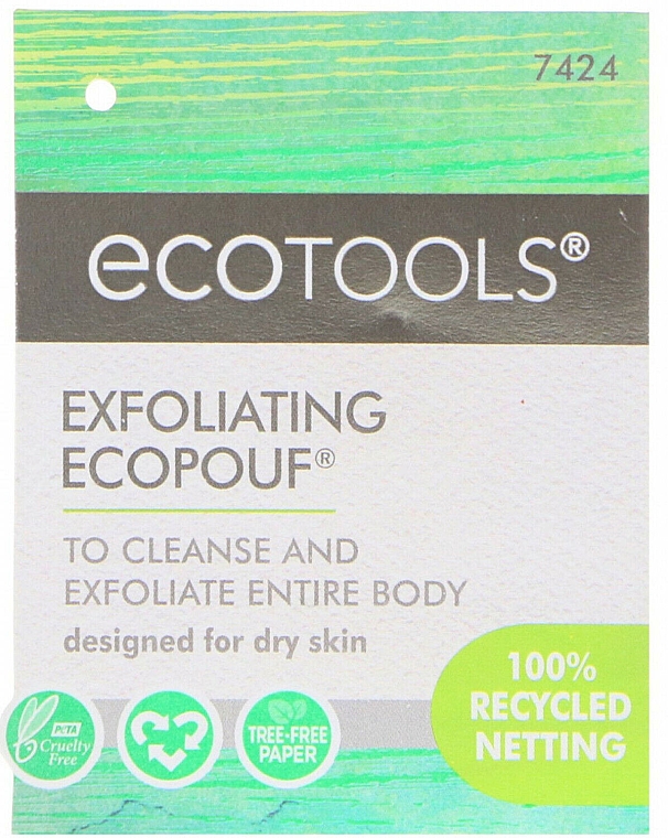 Відлущувальна губка, рожева - EcoTools Exfoliating EcoPouf — фото N1