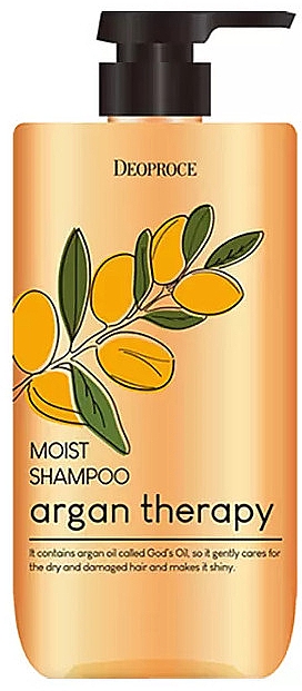 М'який шампунь з марокканською аргановою олією - Deoproce Argan Therapy Moist Shampoo — фото N1