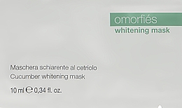 Парфумерія, косметика Маска відбілювальна з огірком - Kleraderm Omorfies Whitening Mask