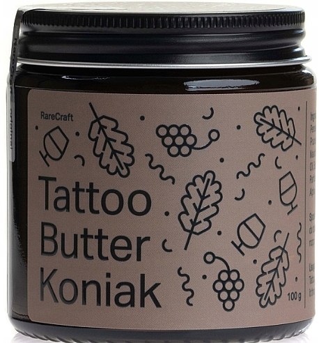 Олія для догляду за татуюваннями - RareCraft Tattoo Butter Koniak — фото N1
