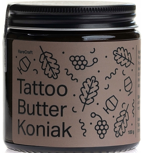 Масло для ухода за татуировками - RareCraft Tattoo Butter Koniak — фото N1