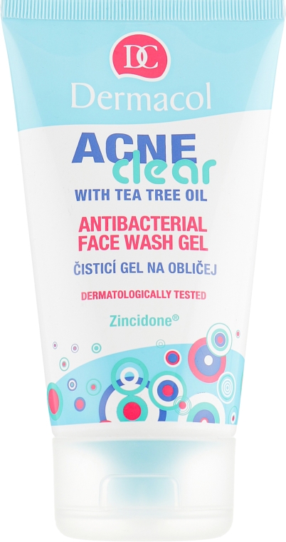 Гель для умывания антибактериальный - Dermacol Acne Clear Antibacterial Face Wash Gel — фото N1