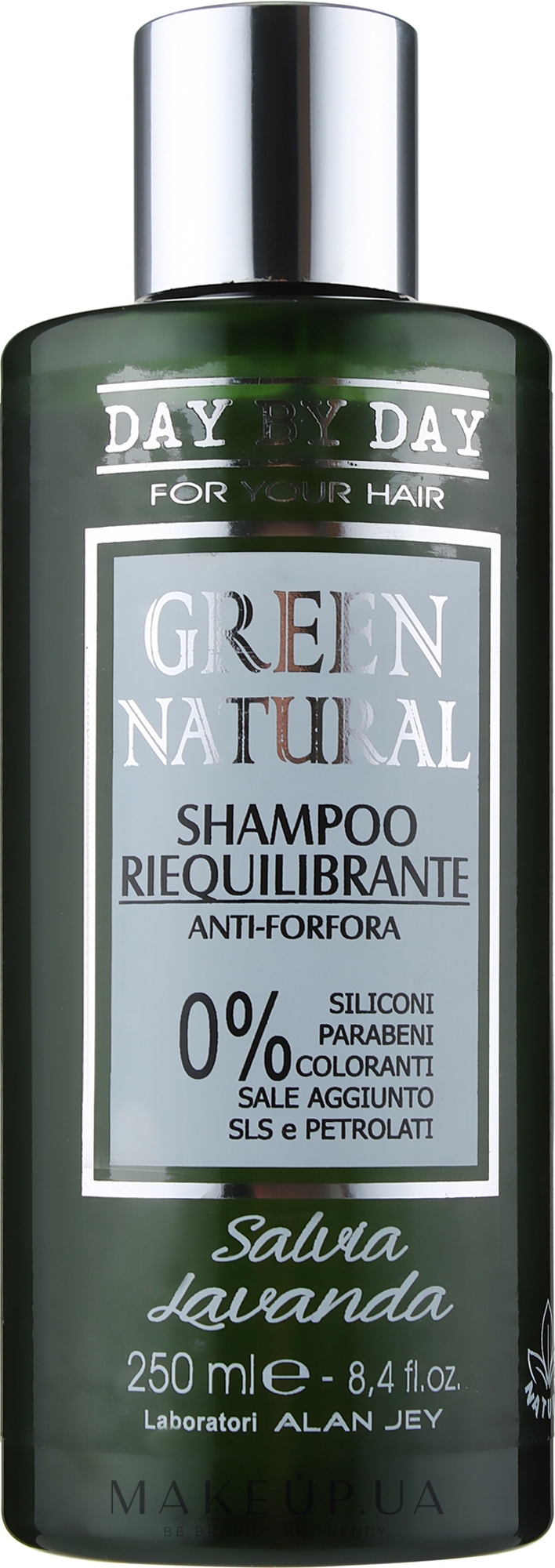 Шампунь ребалансирующий против перхоти - Alan Jey Green Natural Shampoo Riequilibrante — фото 250ml