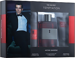 Парфумерія, косметика Antonio Banderas The Secret Temptation - Набір (edt/100ml + deo/150ml + ash/balm/50ml)