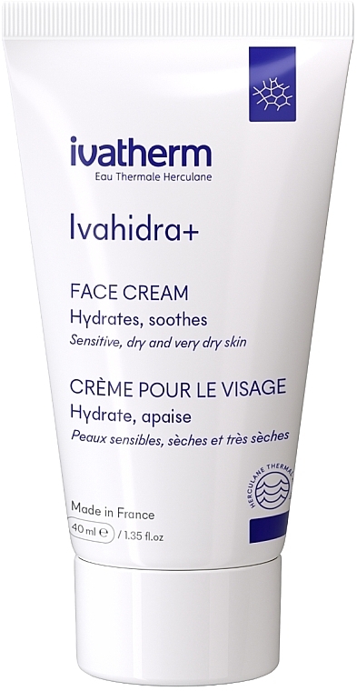 Зволожувальний крем для обличчя «IVAHIDRA+» - Ivatherm Ivahidra+ Hydrating Face Cream