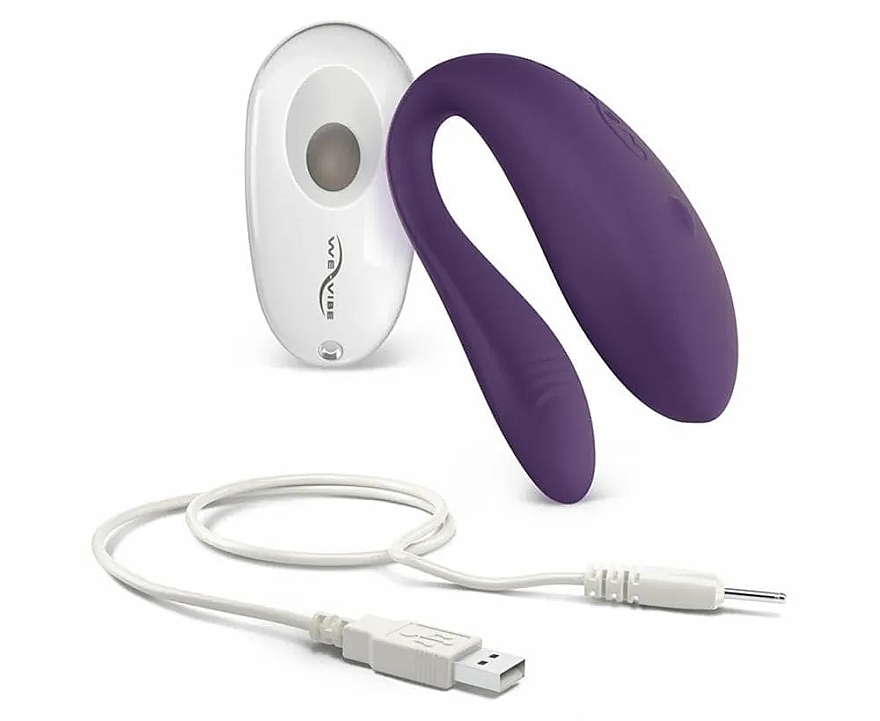 Вібратор для пар з дистанційним керуванням, фіолетовий - We-Vibe Unite Purple — фото N3