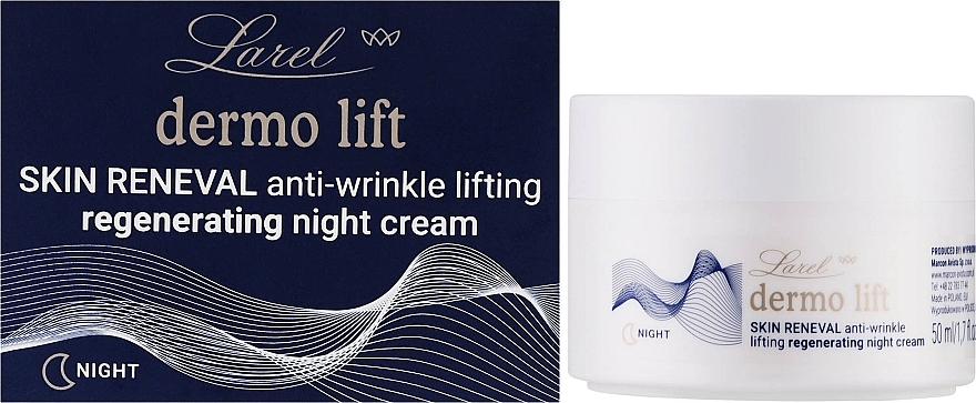 Ночной питательный крем для лица и век - Larel Dermo Lift Skin Reneval Night Cream — фото N2