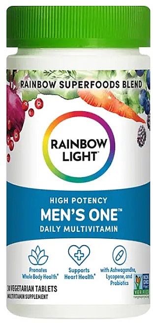 Мультивітаміни для чоловіків - Rainbow Light High Potency Men's One Daily Multivitamin — фото N1