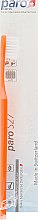 Дитяча зубна щітка, з монопучковою насадкою, м'яка, помаранчева - Paro Swiss S27 (поліетиленова упаковка) — фото N1