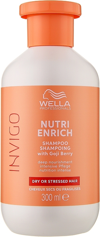 Шампунь з ягодами годжі, живильний - Wella Professionals Invigo Nutri-Enrich Deep Nourishing Shampoo — фото N2